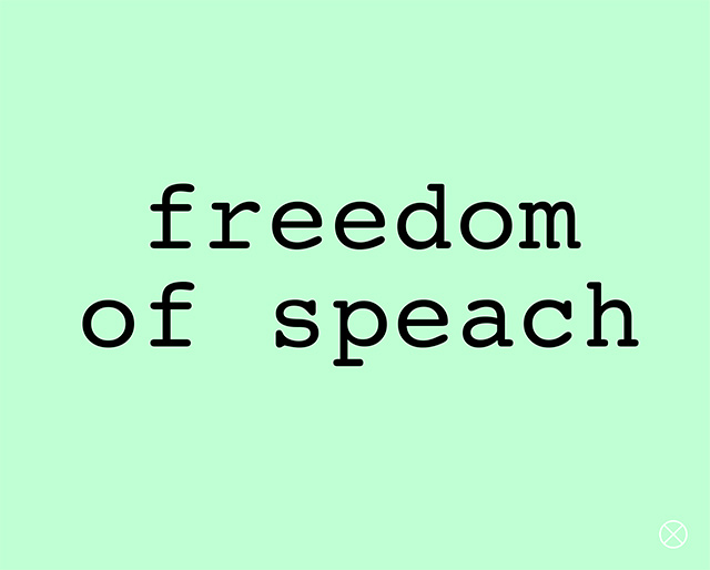 One-liner freedom of speech